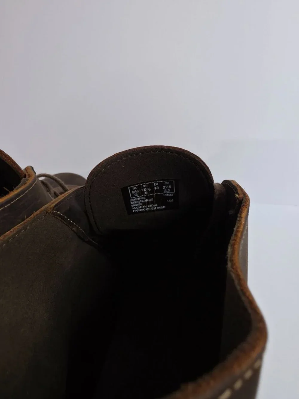 Mens Brown Leather Chukka Desert Boots US 10.5 UK 9.5 EU 44 Made In India
